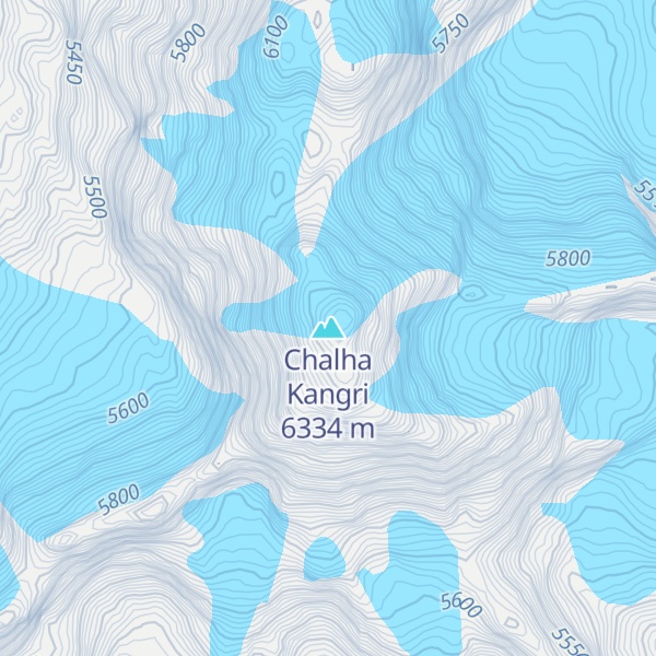 Map of Chalha Kangri