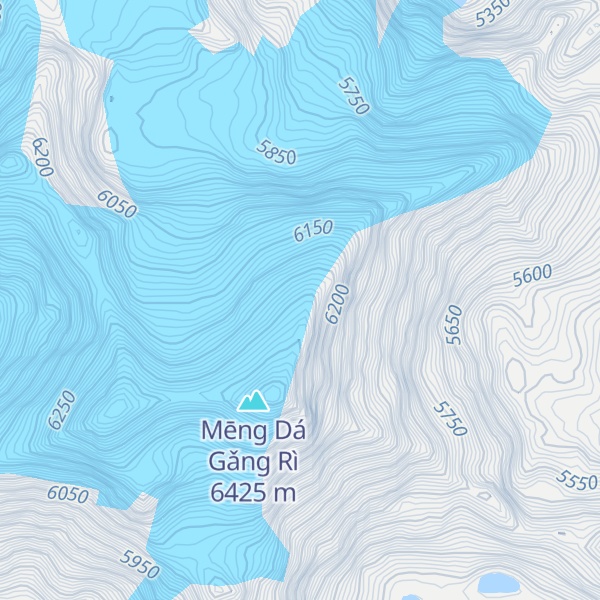Map of Moinda Kangri