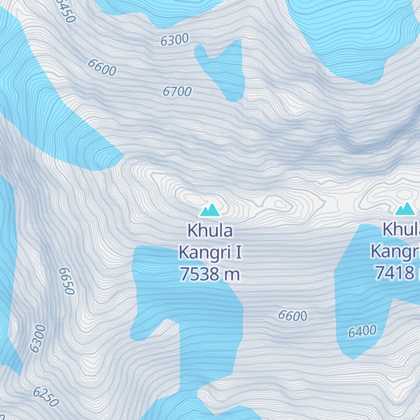 Map of Khula Kangri I