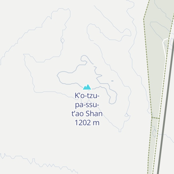 Map of K’o-tzu-pa-ssu-t’ao Shan