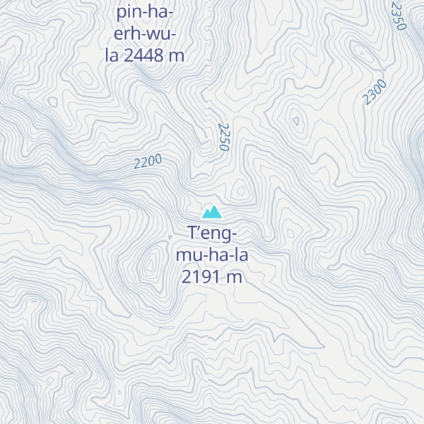 Map of T’eng-mu-ha-la