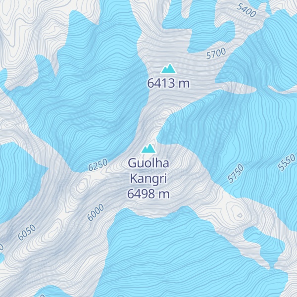 Map of Guolha Kangri