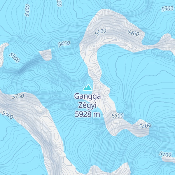 Map of Gangga Zêgyi