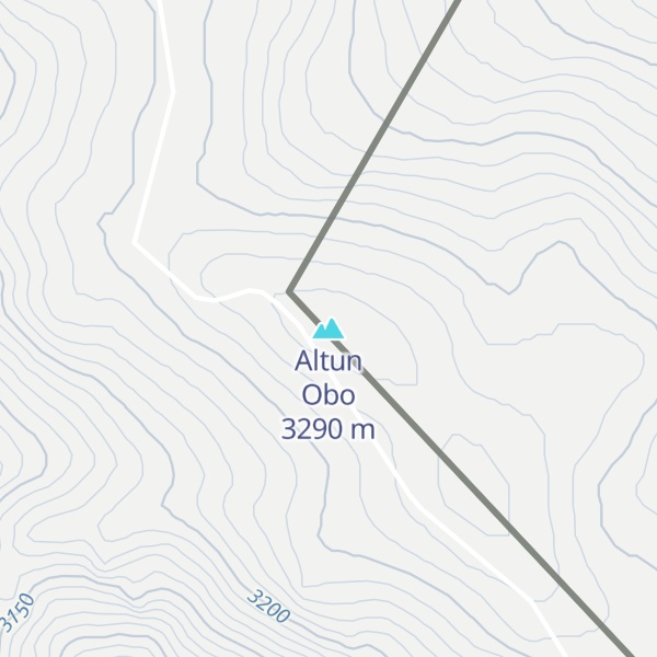 Map of Altun Obo