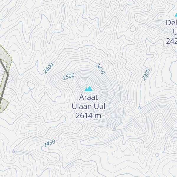 Map of Araat Ulaan Uul