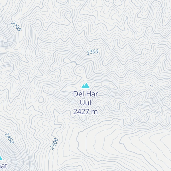 Map of Del Har Uul