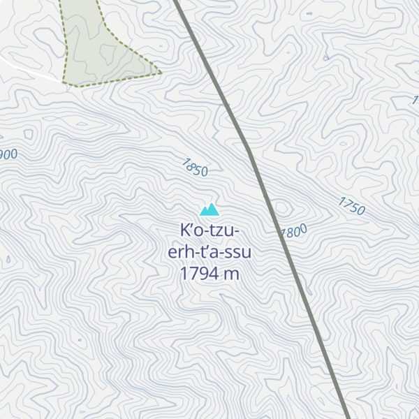 Map of K’o-tzu-erh-t’a-ssu