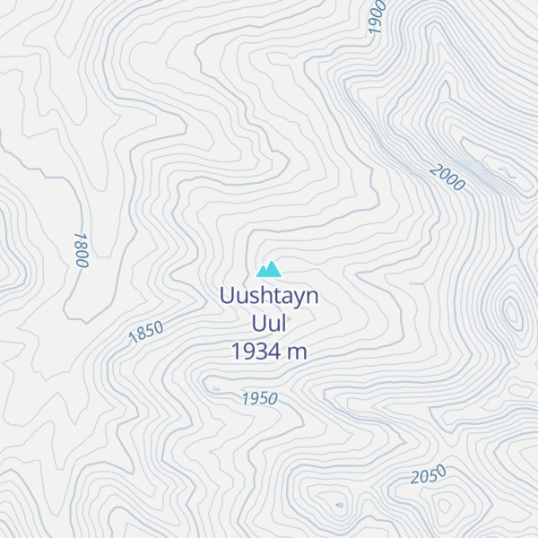 Map of Uushtayn Uul