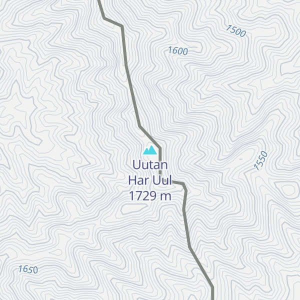 Map of Uutan Har Uul