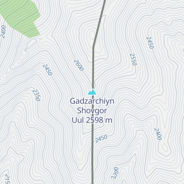 Map of Gadzarchiyn Shovgor Uul