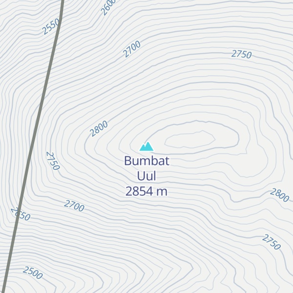 Map of Bumbat Uul