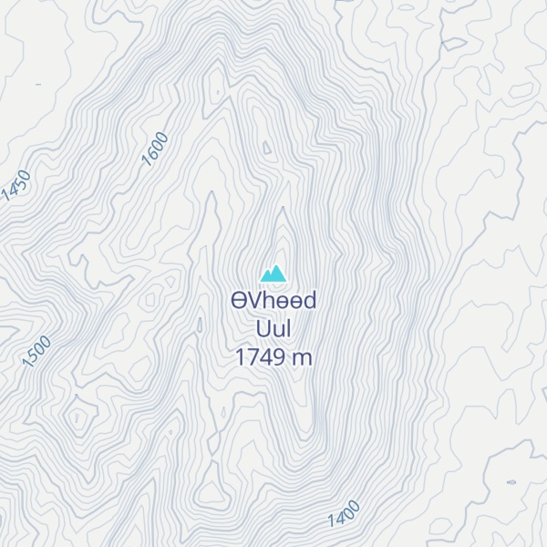 Map of ӨVhөөd Uul