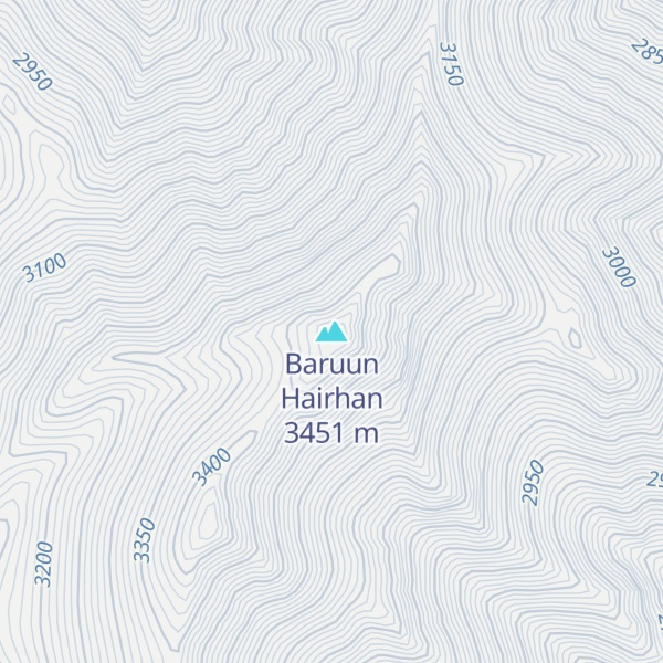 Map of Baruun Hairhan
