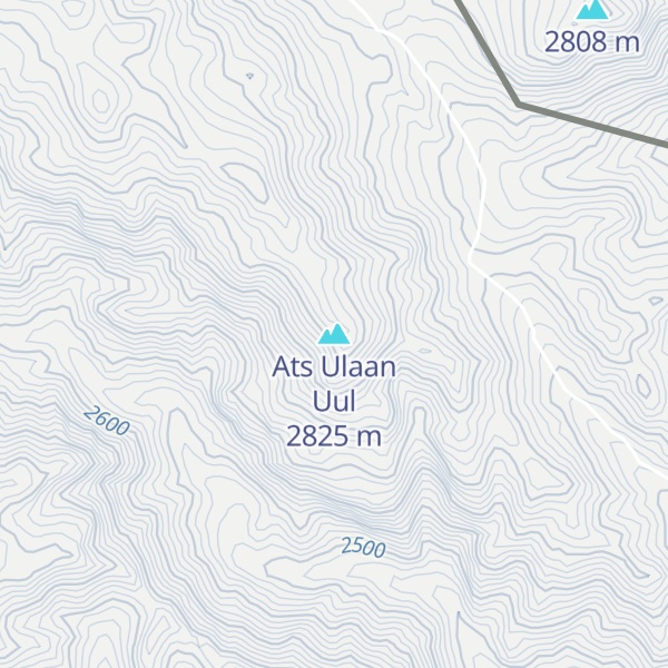 Map of Ats Ulaan Uul
