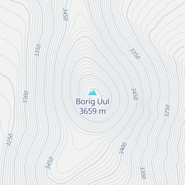 Map of Borig Uul