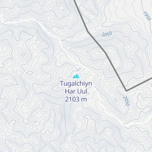 Map of Tugalchiyn Har Uul