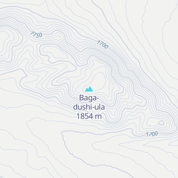 Map of Baga-dushi-ula