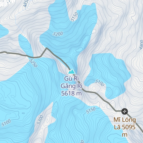 Map of Gù Rì Gǎng Rì
