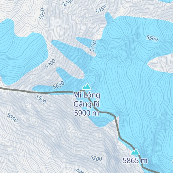 Map of Mǐ Lóng Gǎng Rì