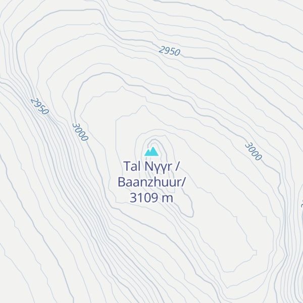 Map of Tal Nүүr /Baanzhuur/