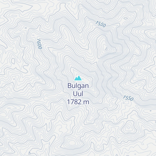 Map of Bulgan Uul