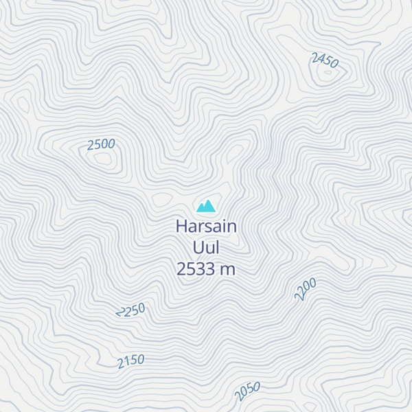 Map of Harsain Uul