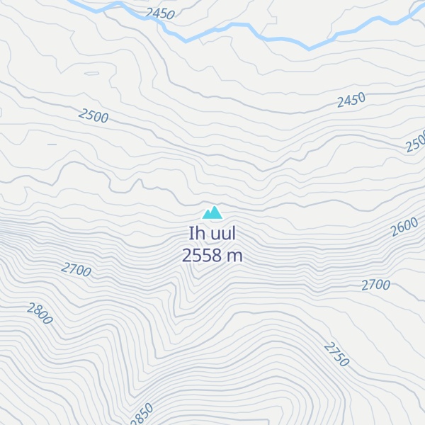 Map of Ih uul