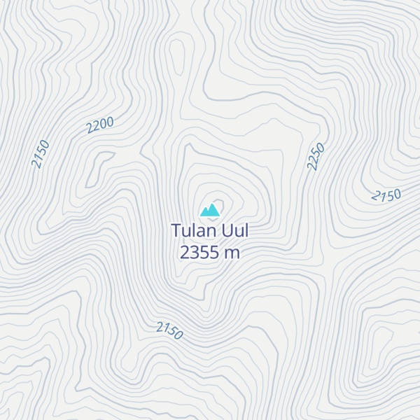 Map of Tulan Uul