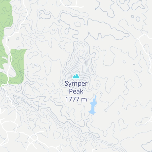 Map of Symper Peak