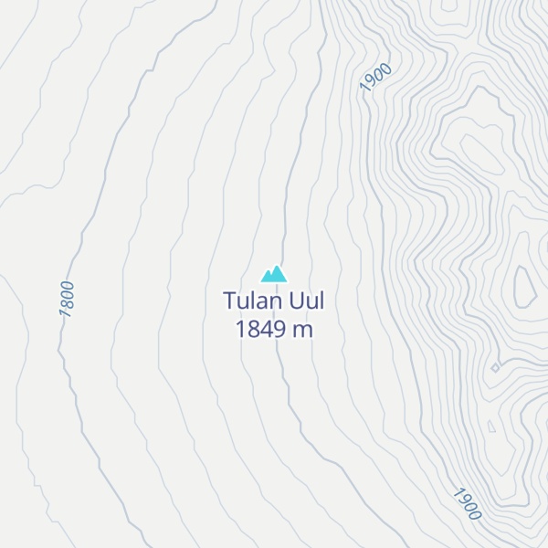Map of Tulan Uul