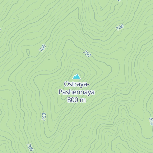 Map of Ostraya-Pashennaya