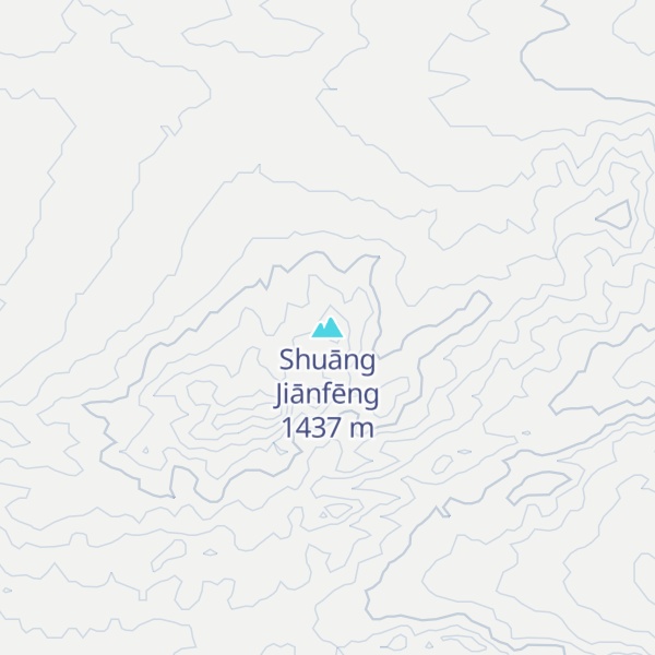 Map of Shuāng Jiānfēng