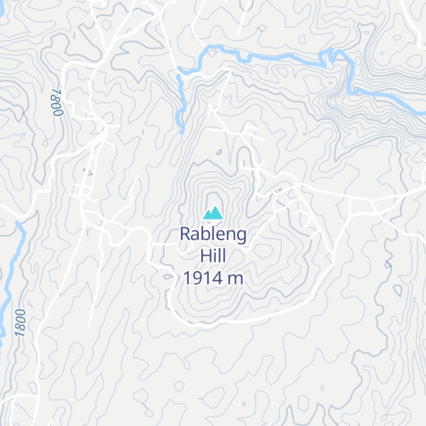 Map of Rableng Hill