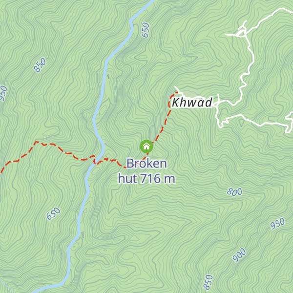 Map of Broken hut