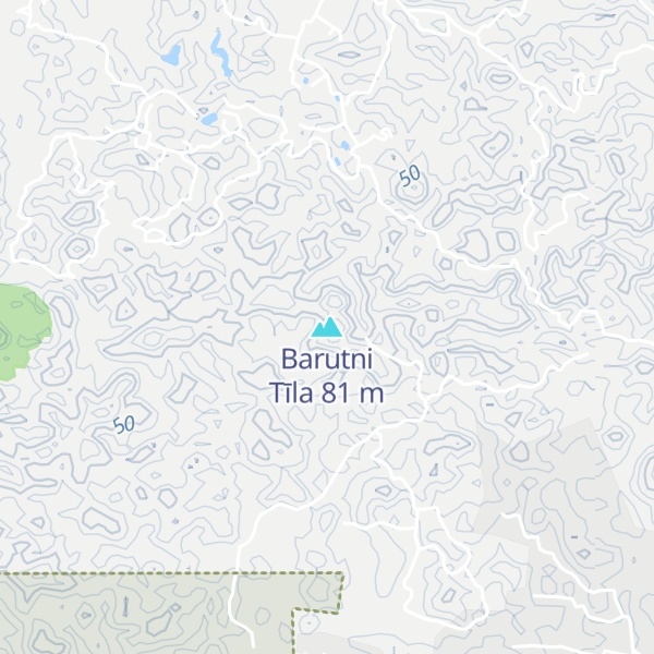 Map of Barutni Tīla