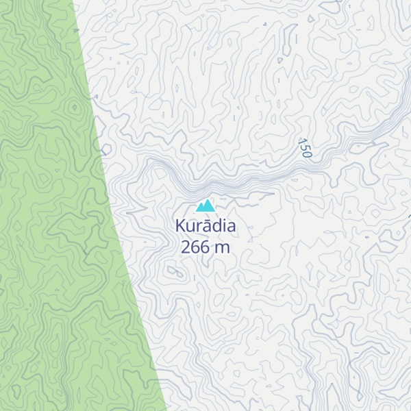Map of Kurādia