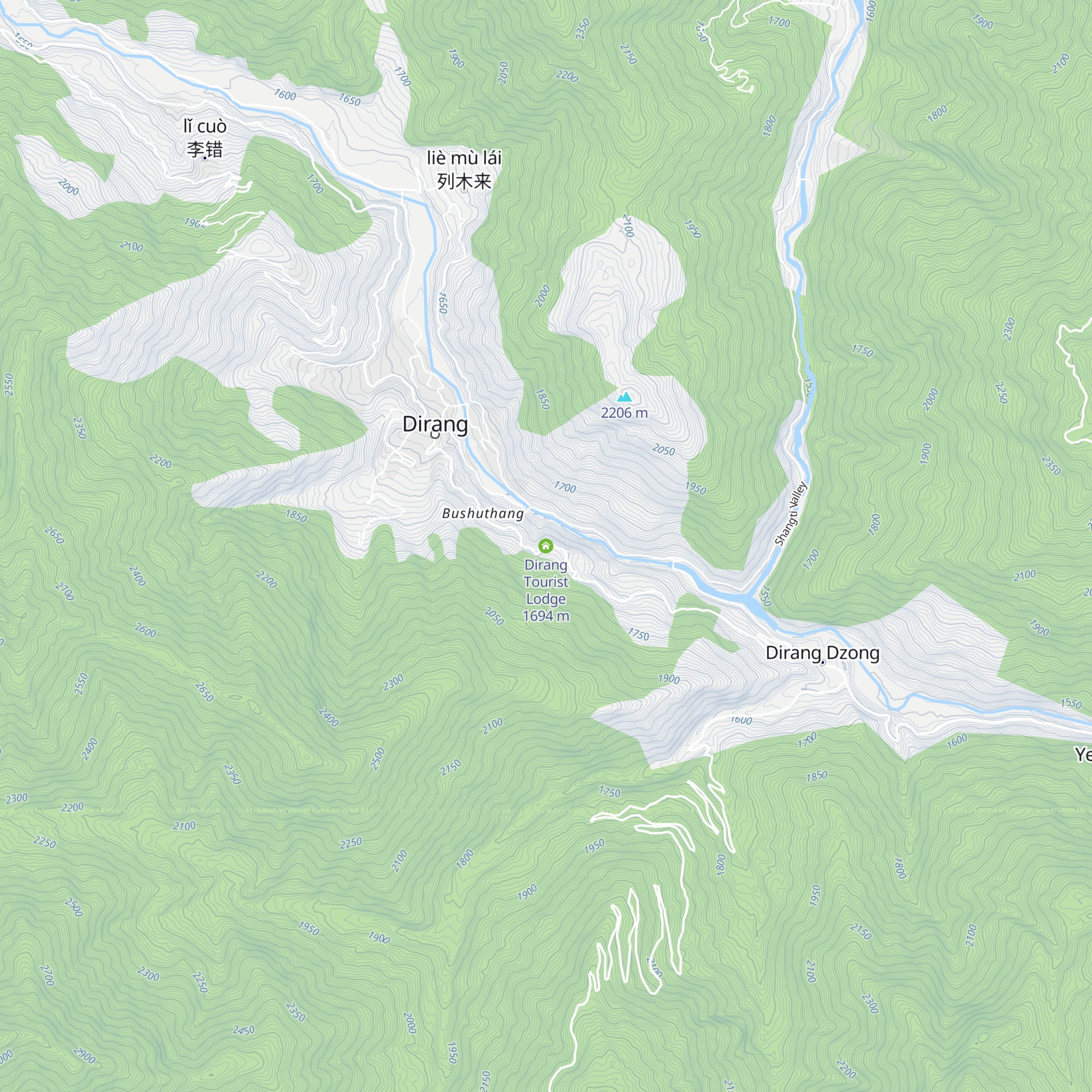Dirang Tourist Lodge map