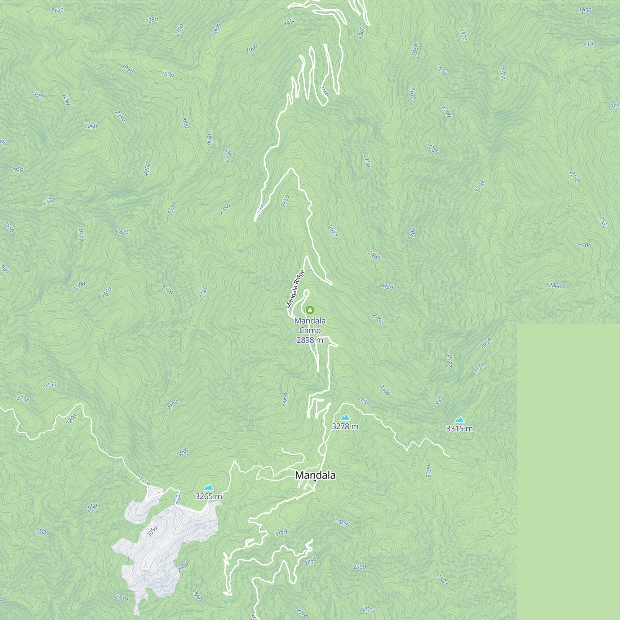 Mandala Camp map