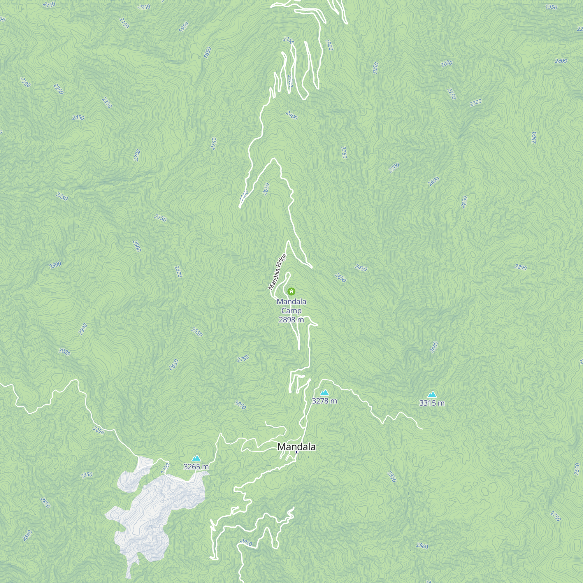 Mandala Camp map