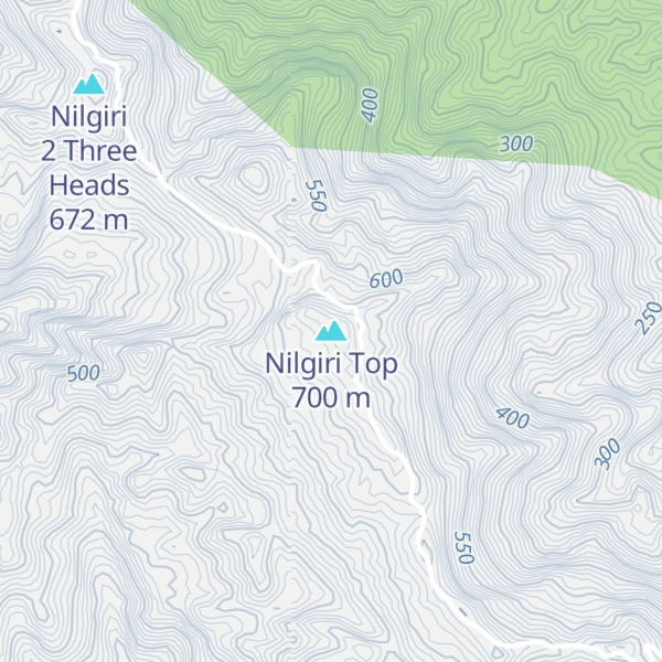 Map of Nilgiri Top