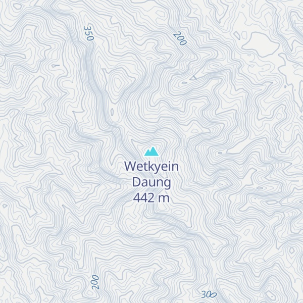Map of Wetkyein Daung