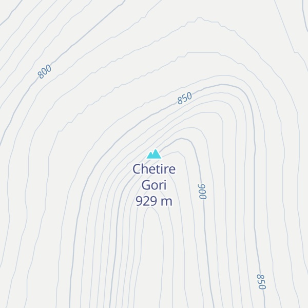 Map of Chetire Gori