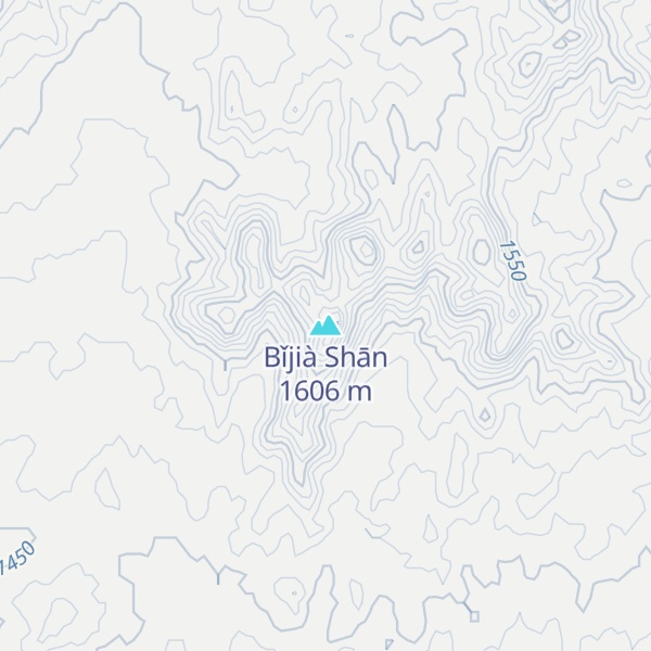 Map of Bǐjià Shān