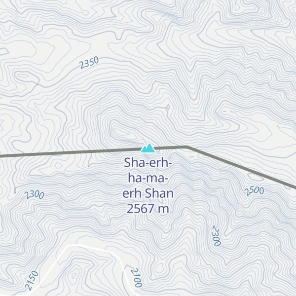 Map of Sha-erh-ha-ma-erh Shan