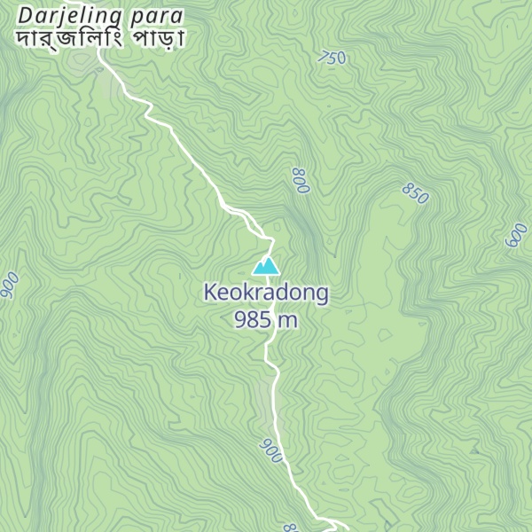 Map of Keokradong