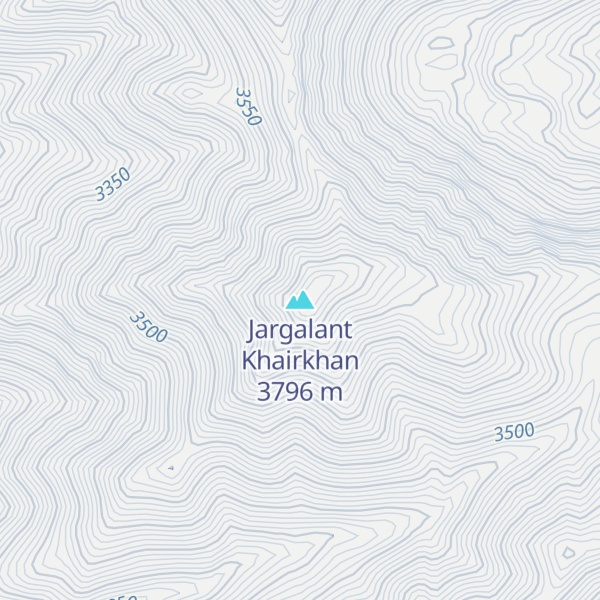 Map of Jargalant Khairkhan