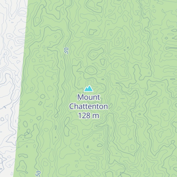 Map of Mount Chattenton