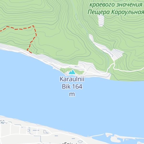 Map of Karaulnii Bik