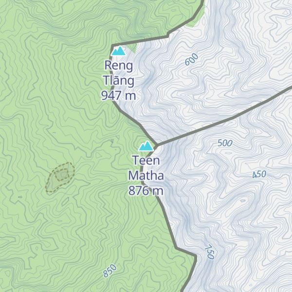 Map of Teen Matha
