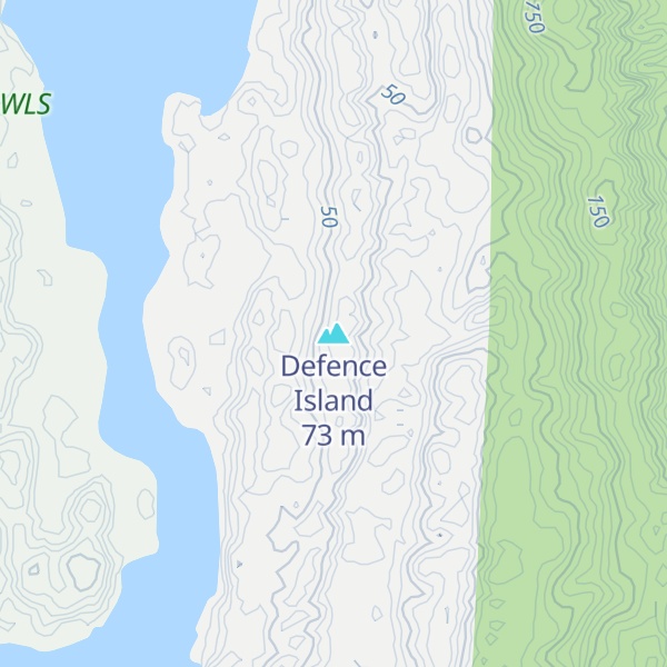 Map of Defence Island